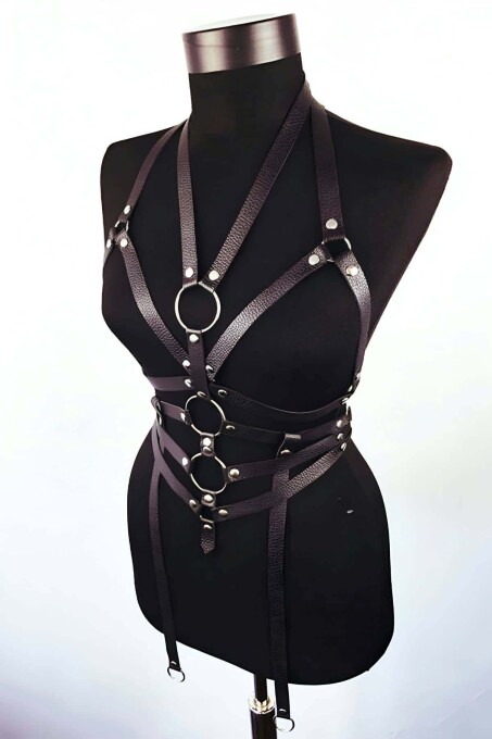 Handmade Leather Body Harness - 3