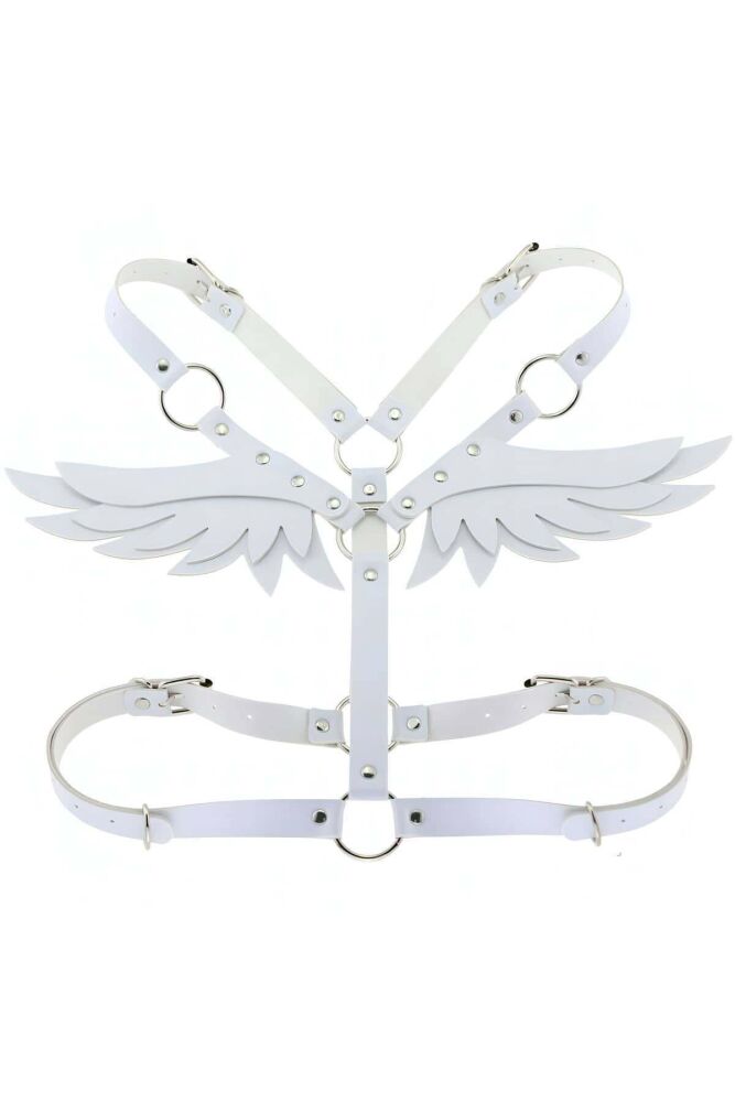 Leather Angel Wing Detail Stylish Body Harness - 2