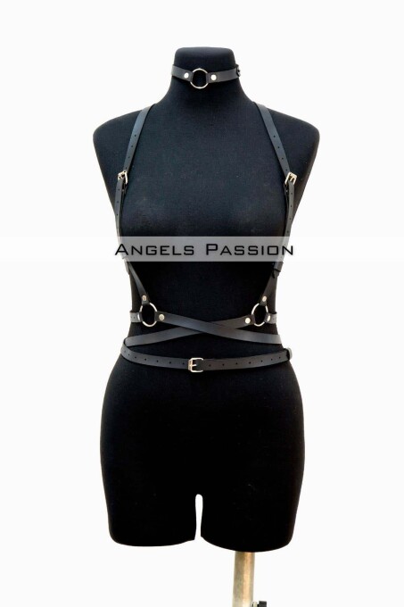 Leather Belt, Dress Belt and Choker Set - 5