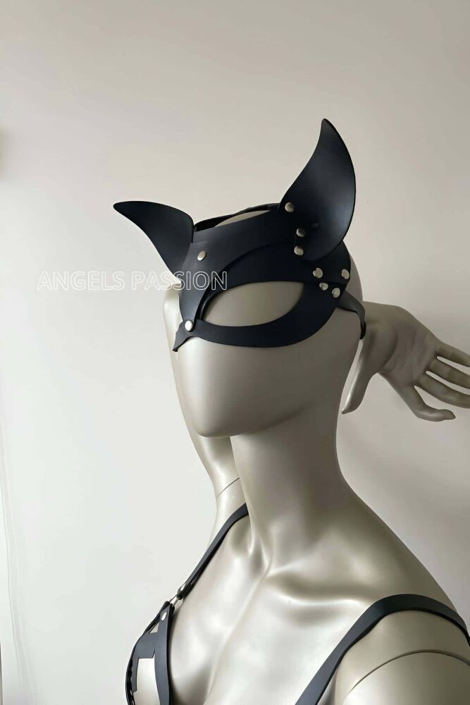 Leather Cat Mask, Sexy Multi-use Mask - 3