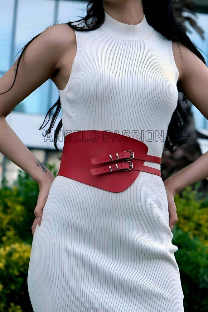 Leather Corset Belt for Dresses and T-Shirts - 4