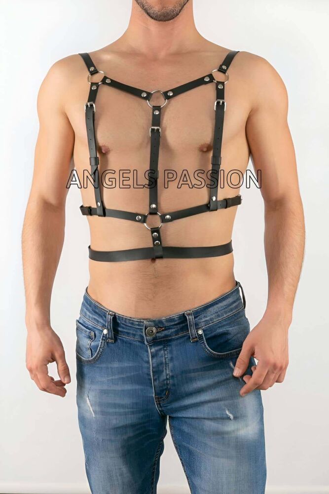 Leather Gay Men's Fancy Wear and Party Clothing - 1