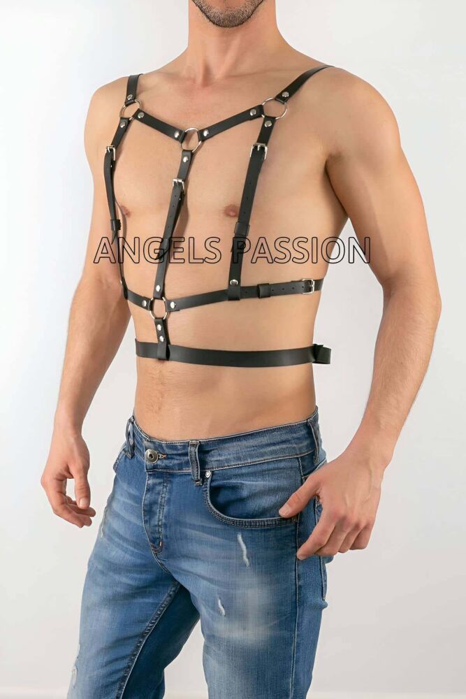 Leather Gay Men's Fancy Wear and Party Clothing - 2