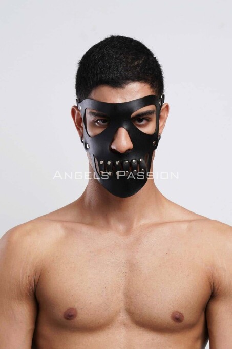 Leather Party Mask for Men, Sexy and Stylish Design - 1