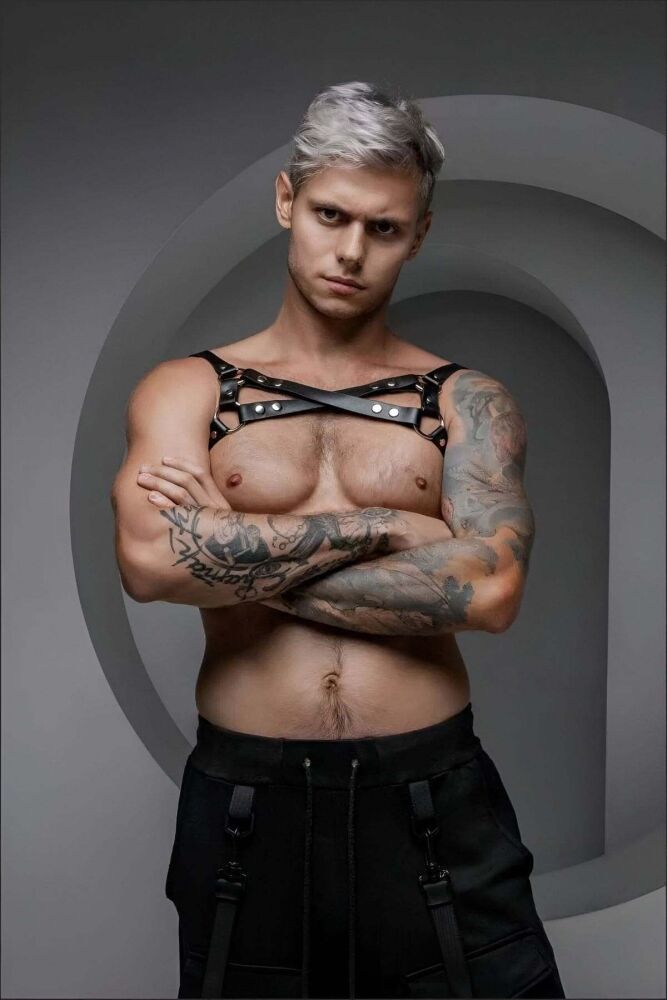 Men's Chest Harness for Party and Dance Wear - 3