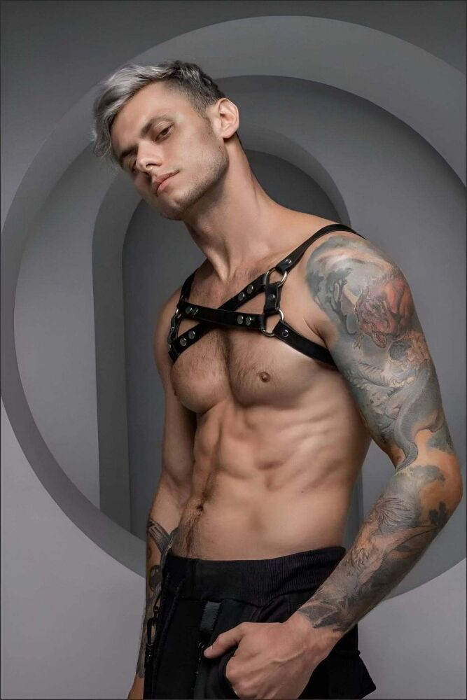 Men's Chest Harness for Party and Dance Wear - 5