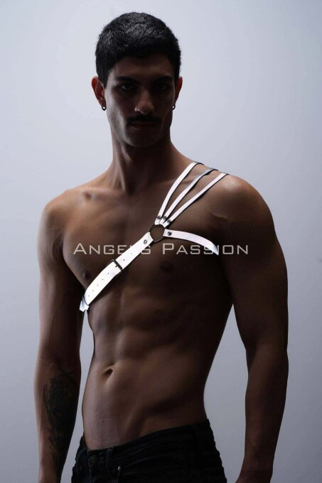 Men's Chest Harness with Reflective 3 Stripes Detail - 3