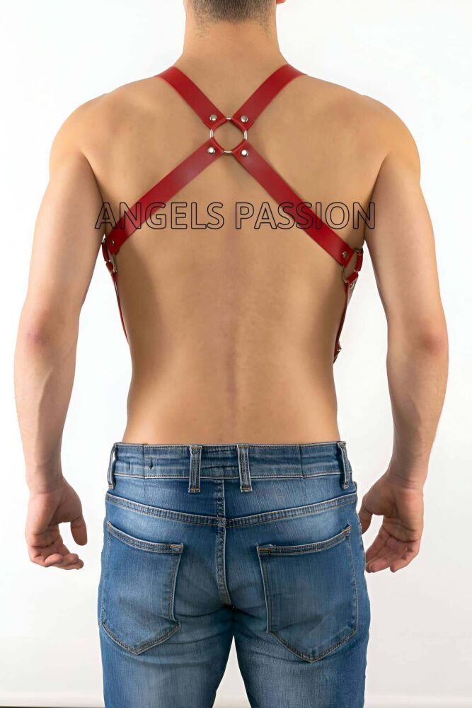 Men's Fancy Leather Wear, Stylish Leather Harness - 3