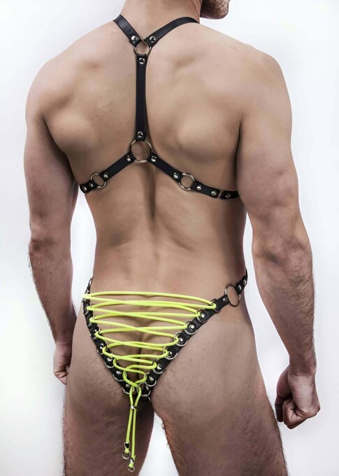 Men's Fantasy Rubber Harness Underwear - 2