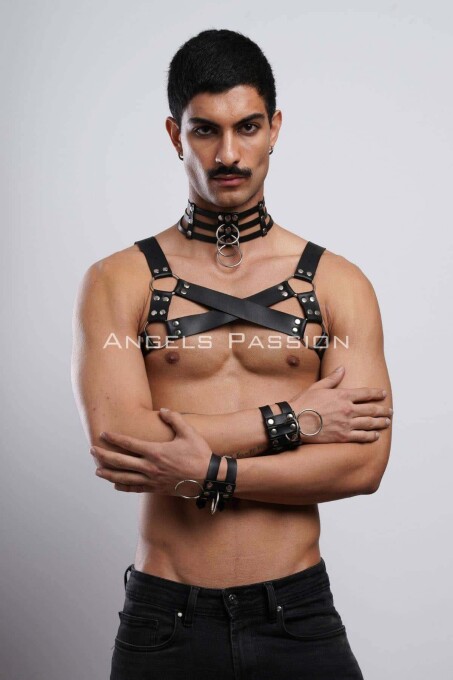 Men's Gay Partywear Chest Harness for Clubbing - 1