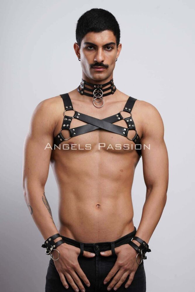 Men's Gay Partywear Chest Harness for Clubbing - 2