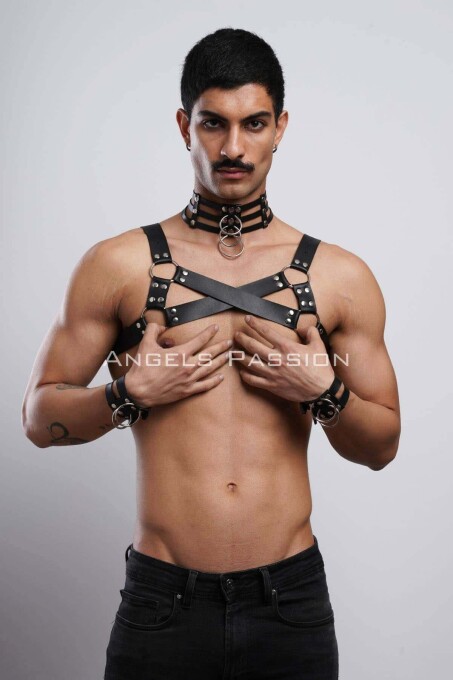 Men's Gay Partywear Chest Harness for Clubbing - 3