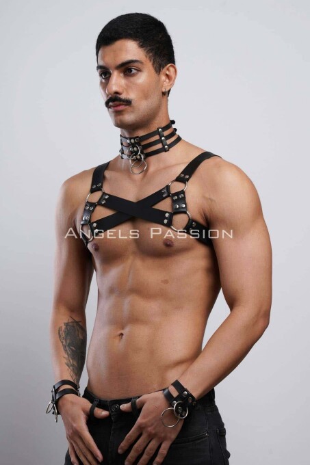 Men's Gay Partywear Chest Harness for Clubbing - 4