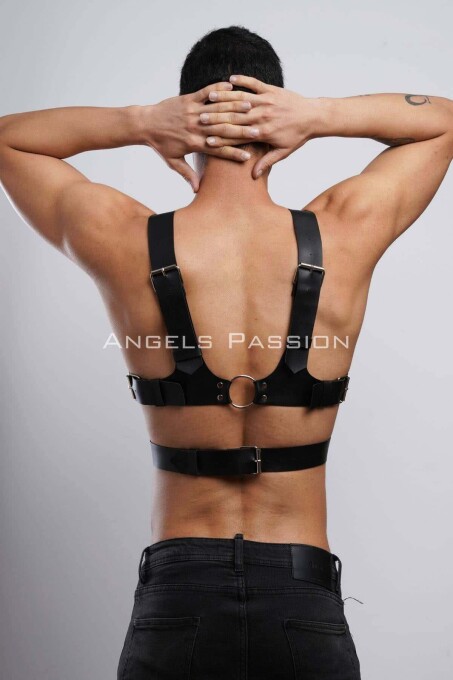 Men's Leather Chest Harness for Stylish Outfits - 7