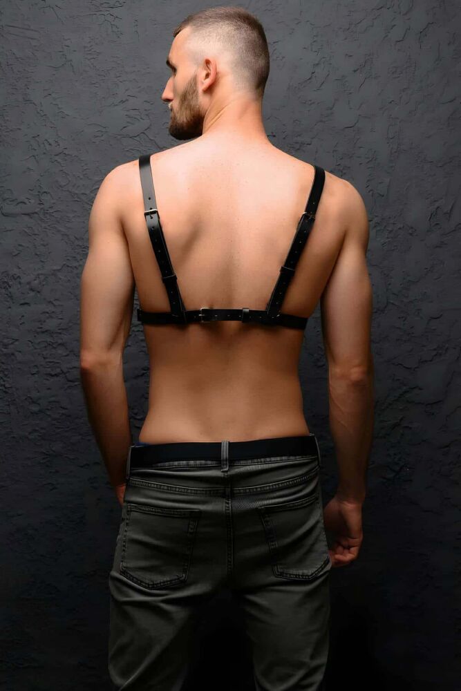 Men's Leather Chest Harness - 2