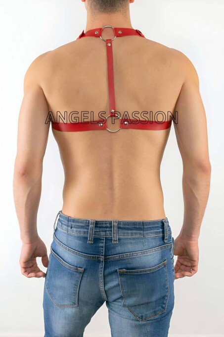 Men's Leather Chest Harness Models for Fantasy Wear - 3