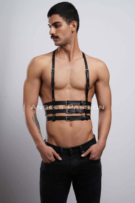 Men's Leather Clubwear and Techno Party Outfit - 2