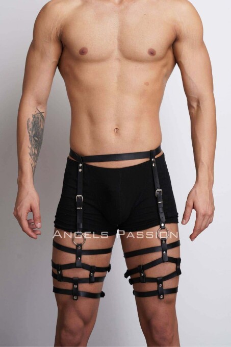 Men's Leg Harness and Stylish Leg Belt Accessory - 1