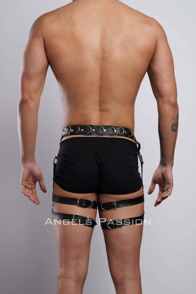 Men's Leg Harness and Trouser Belt Suspenders - 6