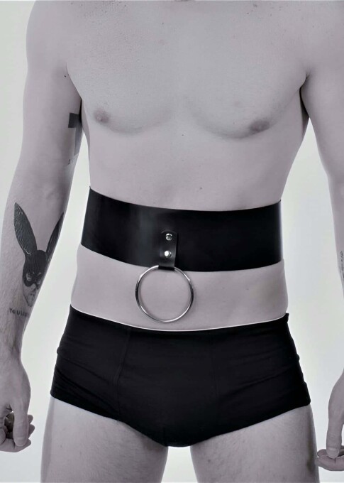 Men's Sexy Belly Harness with Ring - 1