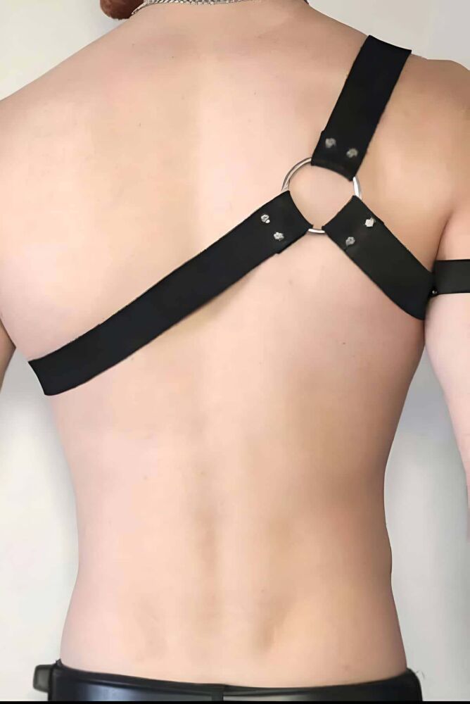 Men's Single Shoulder Leather Harness - 2