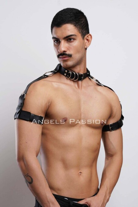 Men's Stylish Harness with Sleeve, Neck, and Shoulder Detail for Partywear - 3