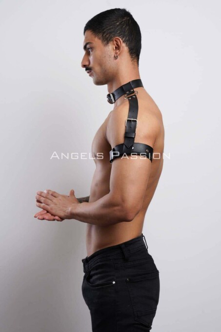 Men's Stylish Harness with Sleeve, Neck, and Shoulder Detail for Partywear - 5