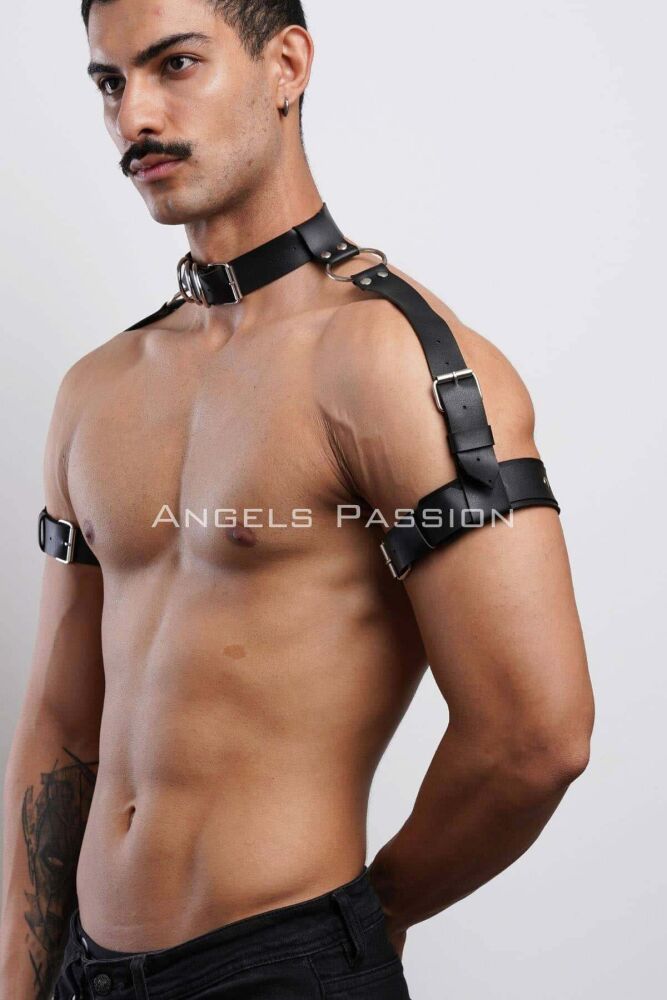 Men's Stylish Harness with Sleeve, Neck, and Shoulder Detail for Partywear - 6