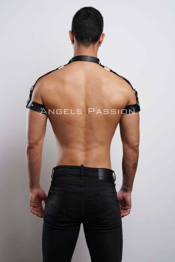 Men's Stylish Harness with Sleeve, Neck, and Shoulder Detail for Partywear - 8