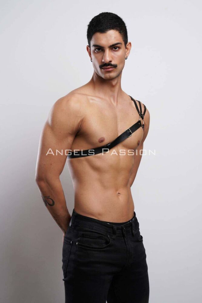 Men's Stylish Shoulder Harness with Chest Detail - 2