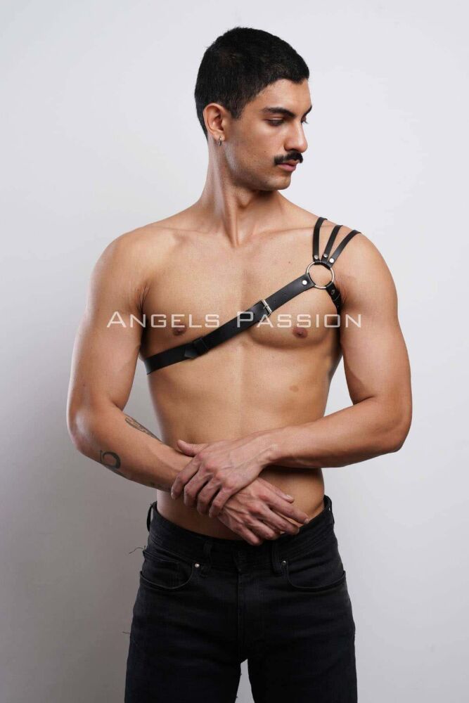 Men's Stylish Shoulder Harness with Chest Detail - 3