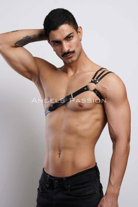 Men's Stylish Shoulder Harness with Chest Detail - 9