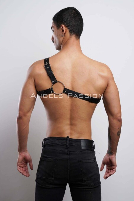 One Shoulder Men's Harness for Stylish Outerwear - 7