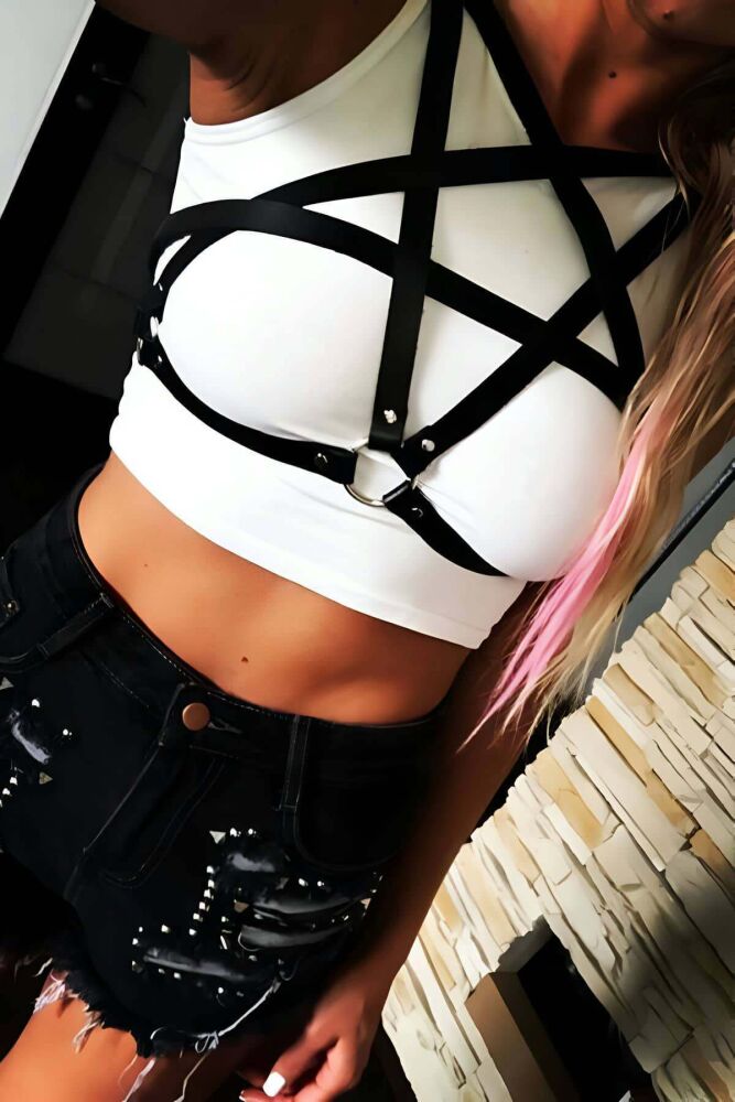 Pentagram Chest Harness for Stylish Wear - 1