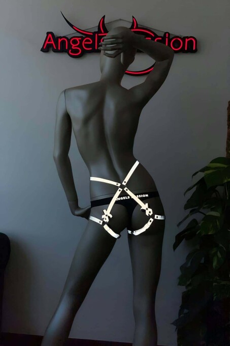 Pole Dance Reflective Hip Wrap Harness Set - 2