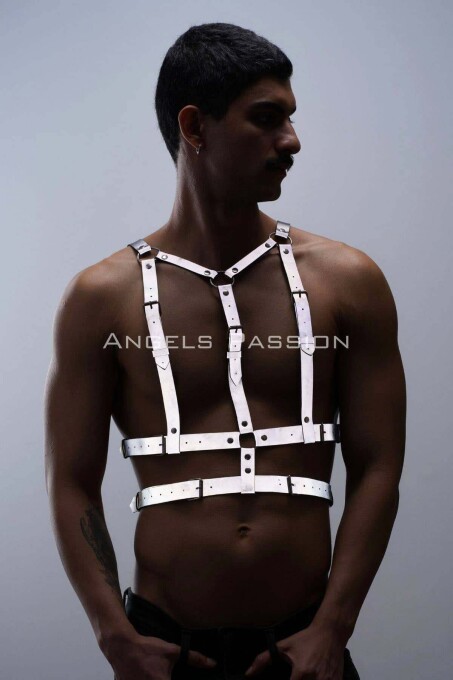 Reflective Chest Harness for Clubwear - 2