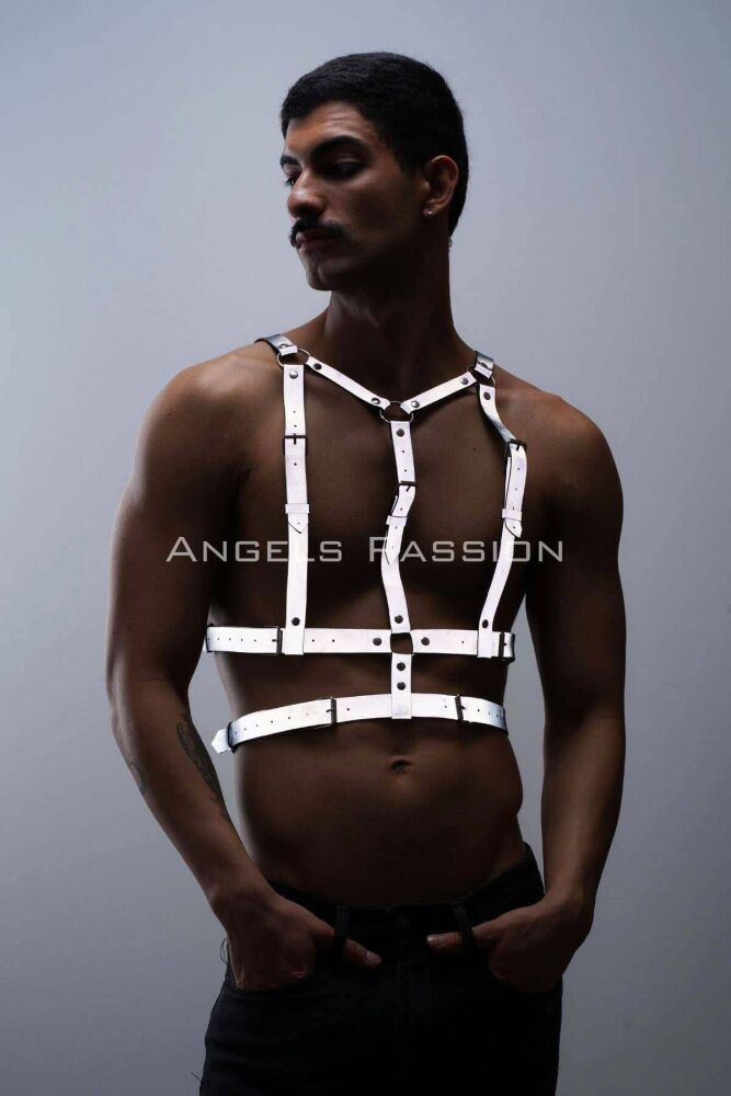 Reflective Chest Harness for Clubwear - 3