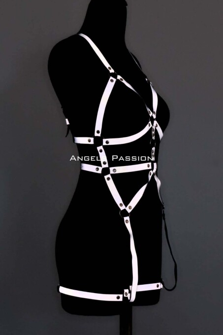 Reflective Full Body Harness, Reflective Dancer Accessory in the Dark - 2