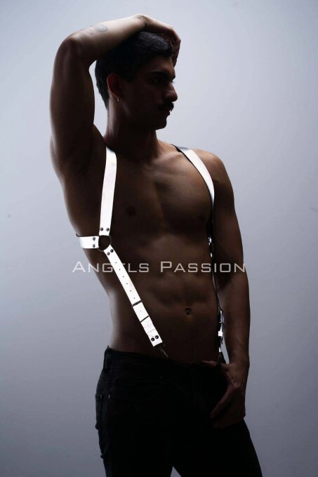 Reflective Glow in the Dark Chest Harness and Trouser Suspenders - 2