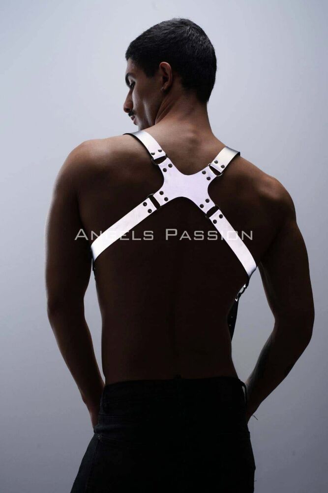 Reflective Glow in the Dark Chest Harness and Trouser Suspenders - 5