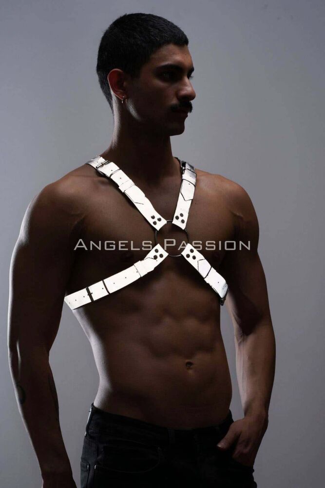 Reflective Glow in the Dark Men's Chest Harness for Party Accessories - 10