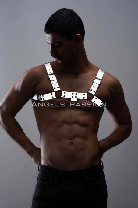 Reflective Glow in the Dark Men's Chest Harness for Partywear - 1