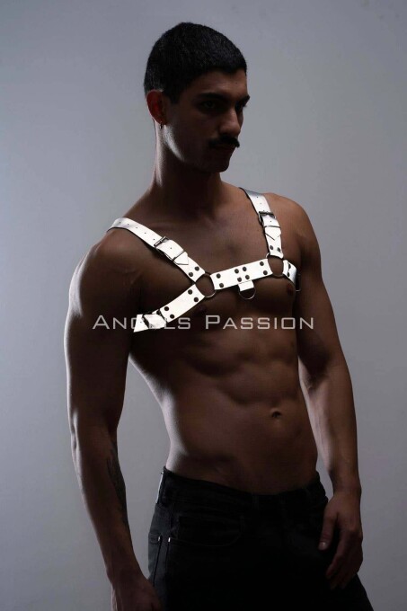 Reflective Glow in the Dark Men's Chest Harness for Partywear - 5