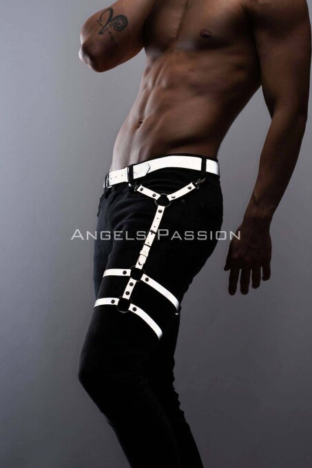 Reflective Glow in the Dark Men's Leg Belt for Party Accessories - 5