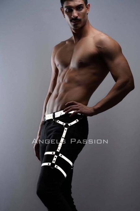 Reflective Glow in the Dark Men's Leg Belt for Party Accessories - 6