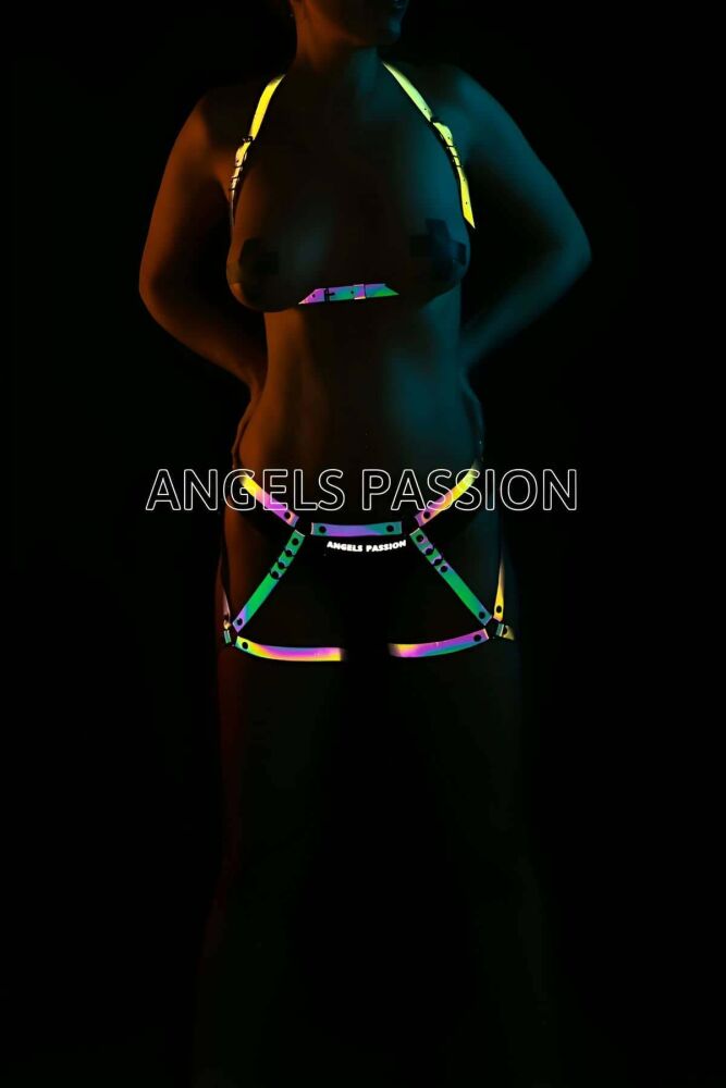 Reflective Harness Set for Erotic Clothing - 1