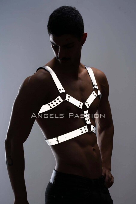 Reflective Men's Chest Harness for Dark Environments - 5