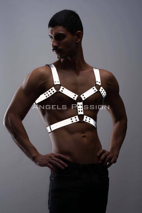 Reflective Men's Chest Harness for Dark Environments - 6