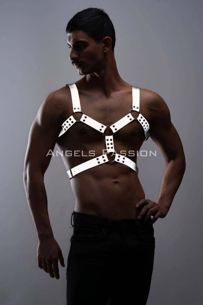 Reflective Men's Chest Harness for Dark Environments - 7