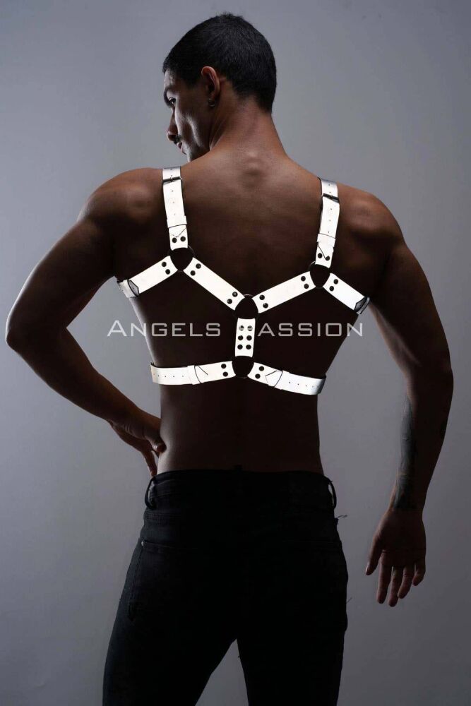 Reflective Men's Chest Harness for Dark Environments - 11